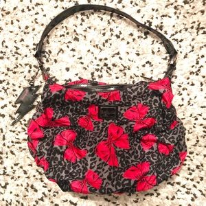 Betseyville Leopard Bow Print Saddle Bag